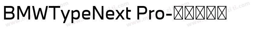 BMWTypeNext Pro字体转换
